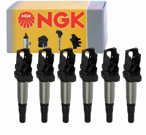 6 Pc NGK Ignition Coils Compatible with BMW 328I Xdrive 3.0L L6 2009-2013