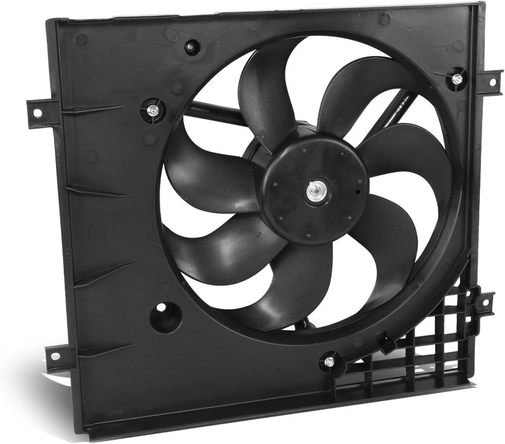 OEM-RF-0364 Factory Style Radiator Cooling Fan Assembly Compatible with 00-06 Audi TT, 99-05 Golf/Jetta 1.8T, 1.9TDI 2.0L, 2.8L