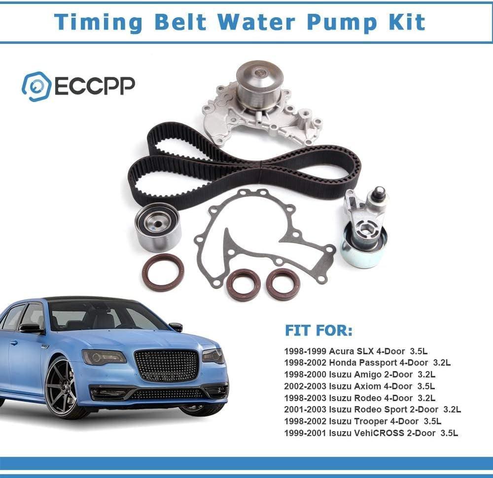 Timing Belt Water Pump Kit Fit for 1998-1999 for Acura SLX 1998-2002 for Honda Passpor 1999-2001 for Isuzu Vehicross
