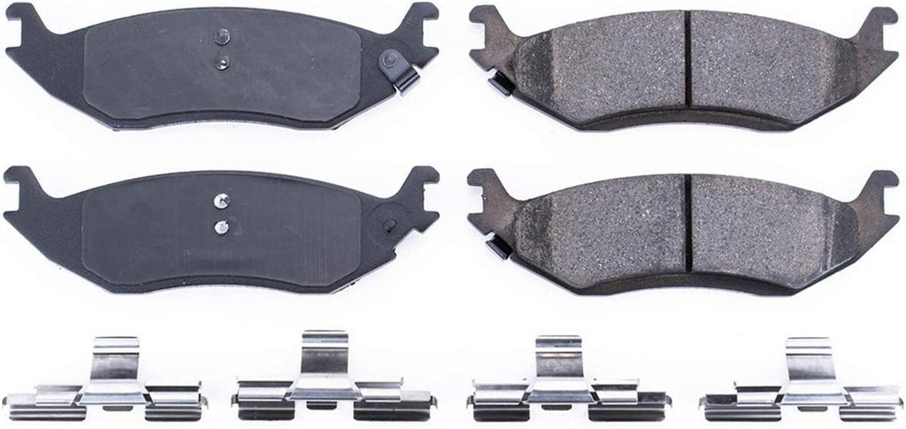 17-898, Z17 Rear Ceramic Brake Pads with Hardware
