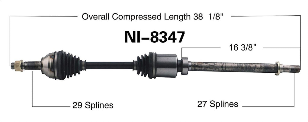 NI-8347 CV Axle