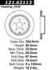 Centric Rear Disc Brake Rotor for Caprice, SS, G8 (121.62113)