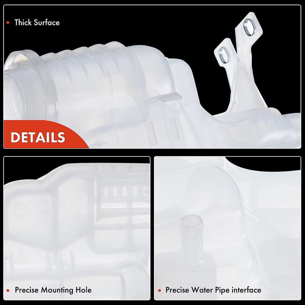 A-Premium Coolant Recovery Overflow Reservoir Tank - with Sensor - Compatible with Land Rover (L319) LR3 05-09, LR4 10-16 & (L320) Range Rover Sport 06-13, Sport Utility, Replace# PCD500030, PCF500011