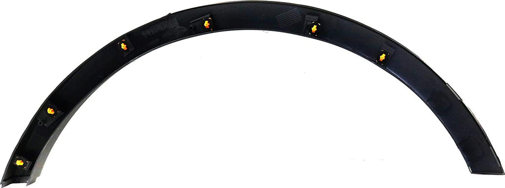 Fender Trim Compatible with 2013-2016 Ford Escape Textured Black Rear, Passenger Side