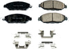 17-1649, Z17 Front Ceramic Brake Pads with Hardware
