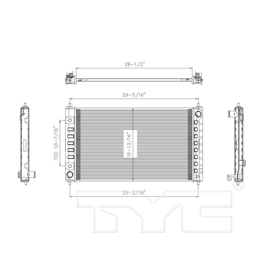 2988 Radiator Assembly for 07-19 Nissan Altima Maxima