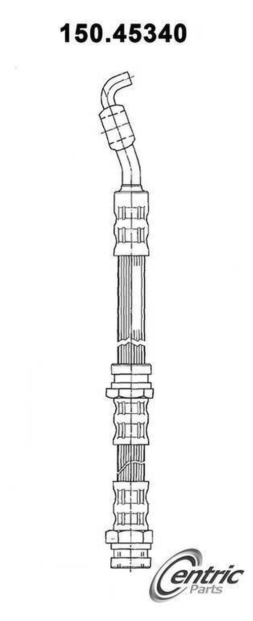 Centric Brake Hydraulic Hose for Mazda 150.45340