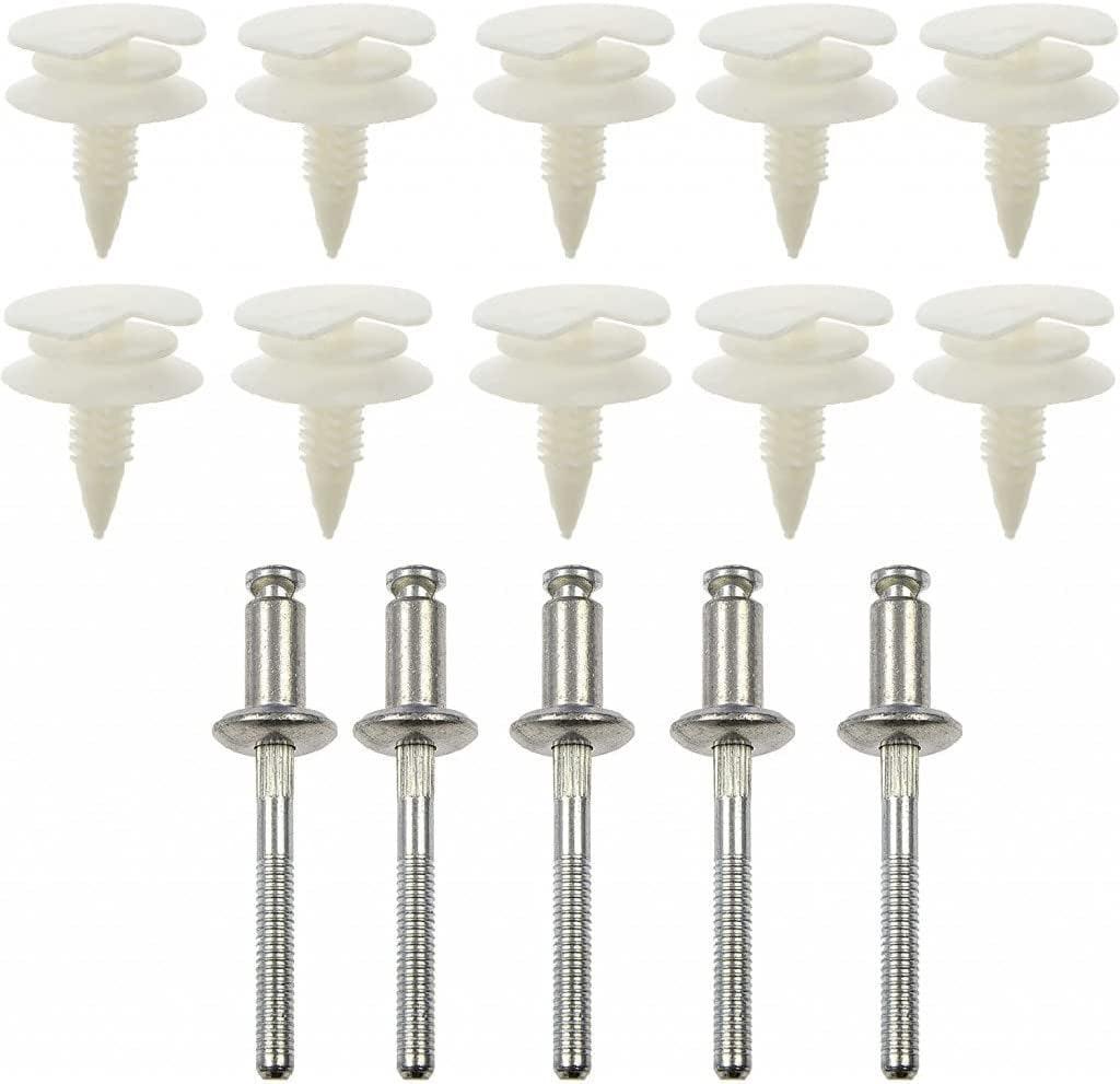 For Chevy C5500 Kodiak 1990 1991 Door Panel Trim Retainer Kit | Nylon and Steel | Replacement for 12487666 | 22071948