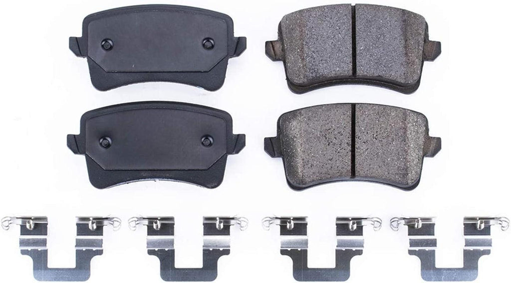 17-1386, Z17 Rear Ceramic Brake Pads with Hardware