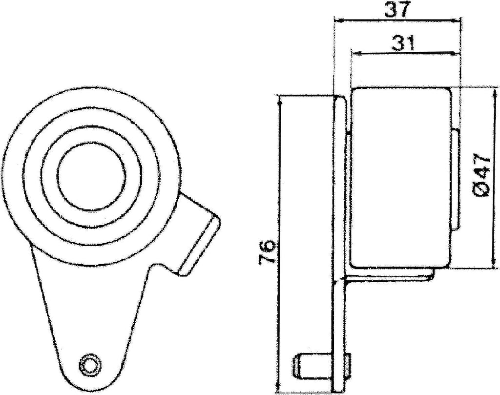 Gold T41081 Manual Timing Belt Tensioner