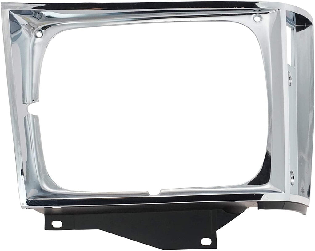 Chrome Headlight Bezel Trim Passenger Side Right RH for Chevy S10 GMC S-15 Truck