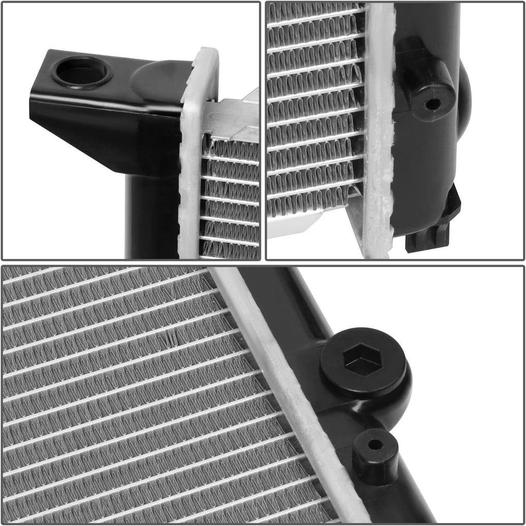 OEM-RA-1557 OE Style 1-Row Aluminum Core Radiator Compatible with 93-99 Golf/Jetta, 24-5/8" W X 14-7/8" H X 1-5/16" D,1-1/4" Inlet / 1-1/4" Outlet