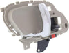for Chevy K3500 Interior Door Handle Front or Rear Driver Side Beige Bezel with Chrome Lever 1995-2000 | with Door Lock Button| Trim: Base/Silverado/Cheyenne