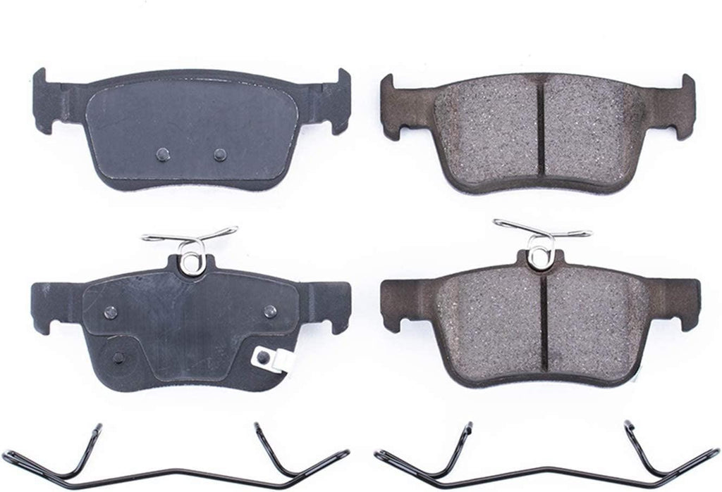 17-1878, Z17 Rear Ceramic Brake Pads with Hardware