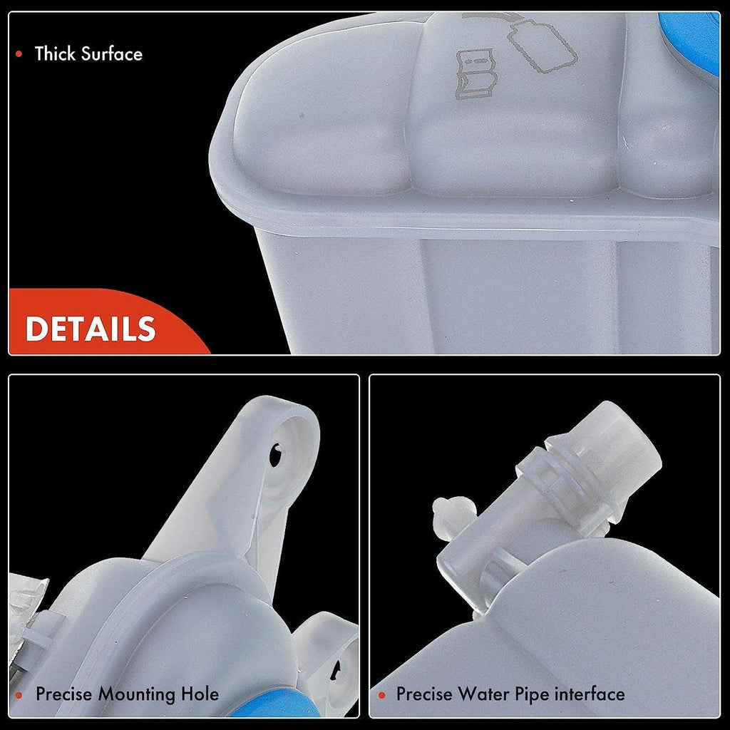 A-Premium Engine Coolant Overflow Recovery Reservoir Tank [W/Cap] Compatible with Audi Q5 2009-2015 and 2017, S4 2013-2015, S5 2012-2017, Replace # 8K0121405Q