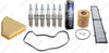 FOR BMW Tune up Kit Air-Oil-Cabin Filter Denso Long-Life Spark Plugs Drive Belt