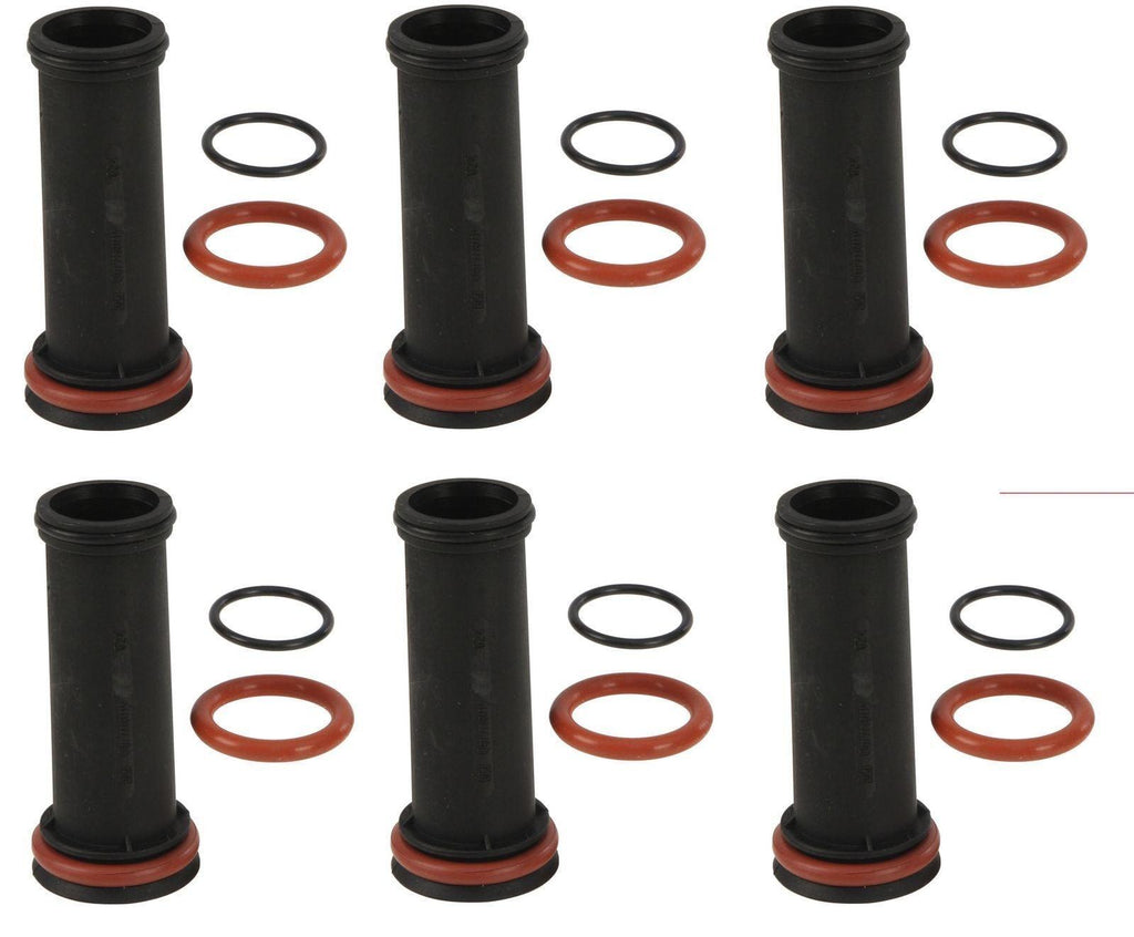 6-Porsche Spark Plug Tube W/Seals 996 Boxster #996 105 325 52