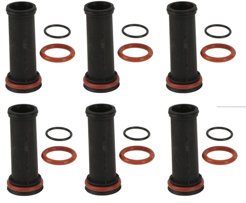 6-Porsche Spark Plug Tube W/Seals 996 Boxster #996 105 325 52