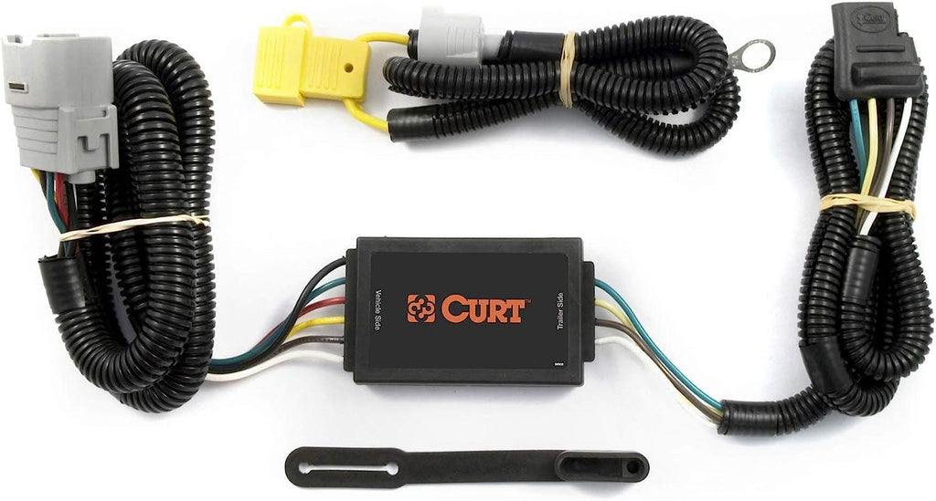 CURT 55378 Vehicle-Side Custom 4-Pin Trailer Wiring Harness, Fits Select Toyota Tundra , Black