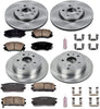 KOE5516 Autospecialty Front and Rear Replacement Brake Kit-Oe Brake Rotors & Ceramic Brake Pads