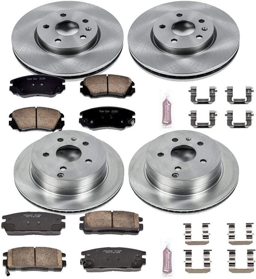 KOE5516 Autospecialty Front and Rear Replacement Brake Kit-Oe Brake Rotors & Ceramic Brake Pads