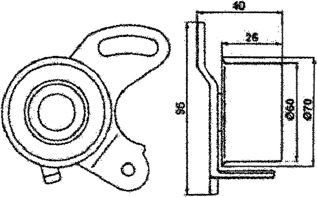 Gold T41042 Manual Timing Belt Tensioner