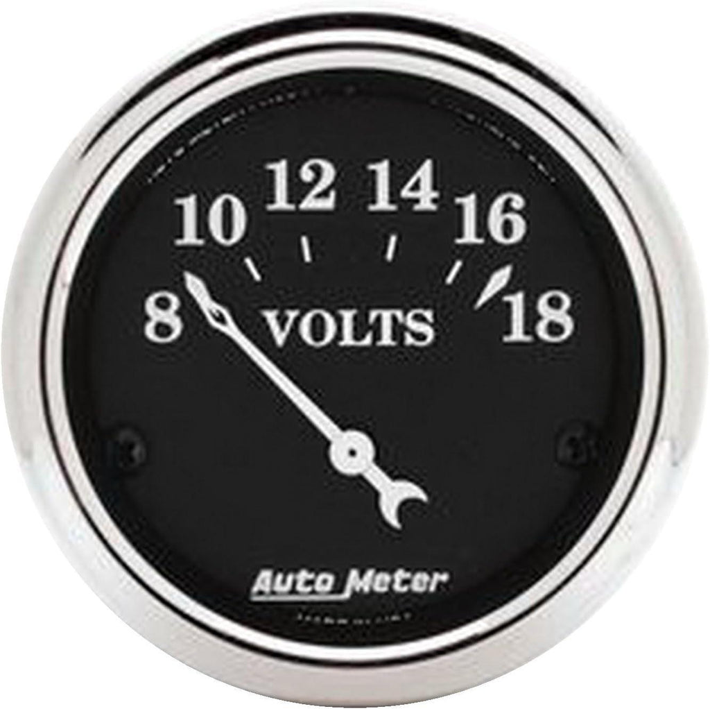 1791 Old TYME Black Voltmeter Gauge,2.3125 In.