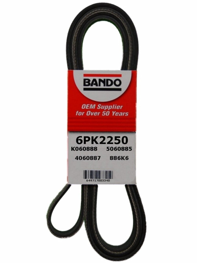 Bando Accessory Drive Belt for 911, 6, Terraza, Uplander, Montana, Relay 6PK2250