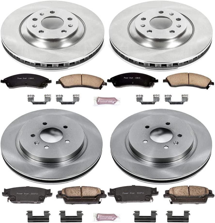 KOE2875 Autospecialty Front and Rear Replacement Brake Kit-Oe Brake Rotors & Ceramic Brake Pads