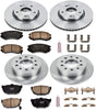 KOE166 Autospecialty Front and Rear Replacement Brake Kit-Oe Brake Rotors & Ceramic Brake Pads