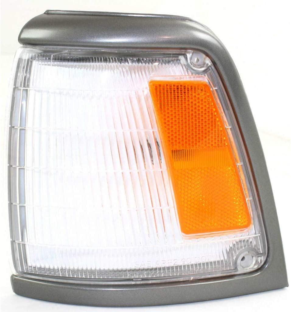 Compatible with Toyota Pickup Corner Light 1992 93 94 1995 Driver Side | 2WD | Clear & Amber Lens | Base | TO2520126 | 8162035090