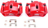 Front S2670 Pair of High-Temp Red Powder Coated Calipers