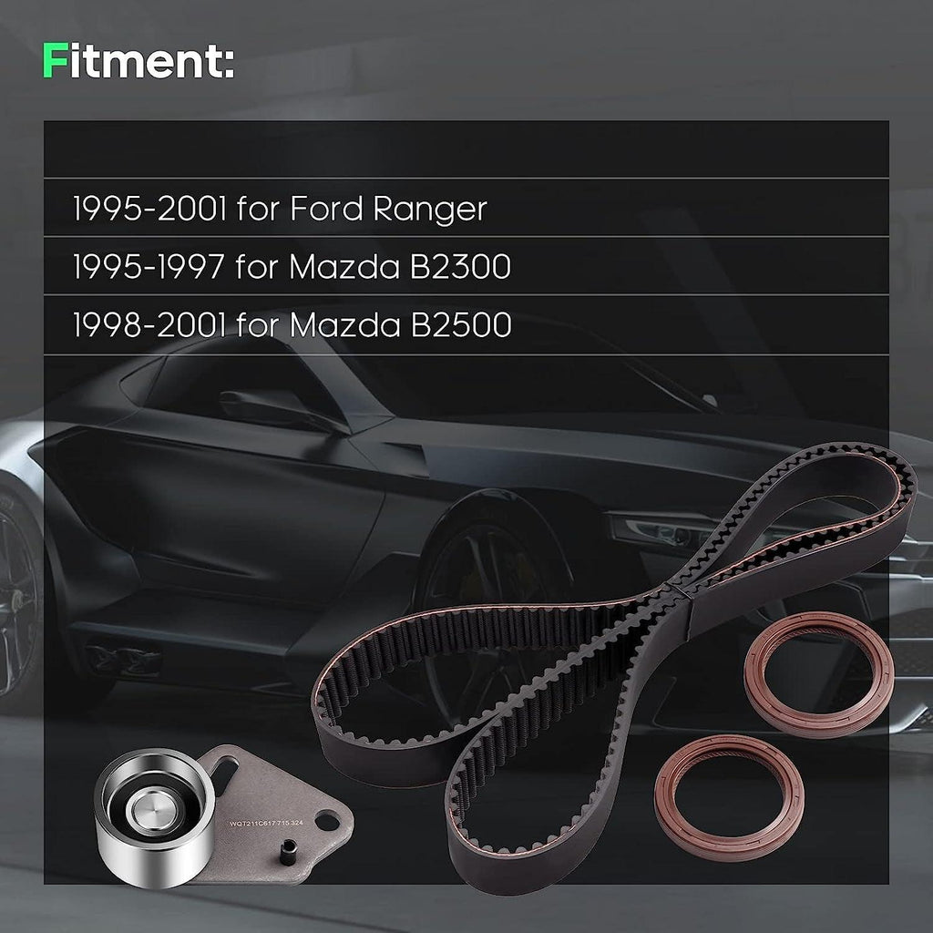 TCK276 95276K1 TS26276 TBK448 Engine Timing Belt Kit Fits for 1995-2001 for Ford Ranger 1995-1997 for Mazda B2300 1998-2001 for Mazda B2500