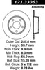 Centric Rear Disc Brake Rotor for 1999-2004 A6 Quattro (121.33063)