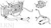 LAND ROVER RANGE ROVER CLASSIC RADIATOR FILLER PLUG PLASTIC DRAIN and O RING KIT PART: ERR4686 ERR4685