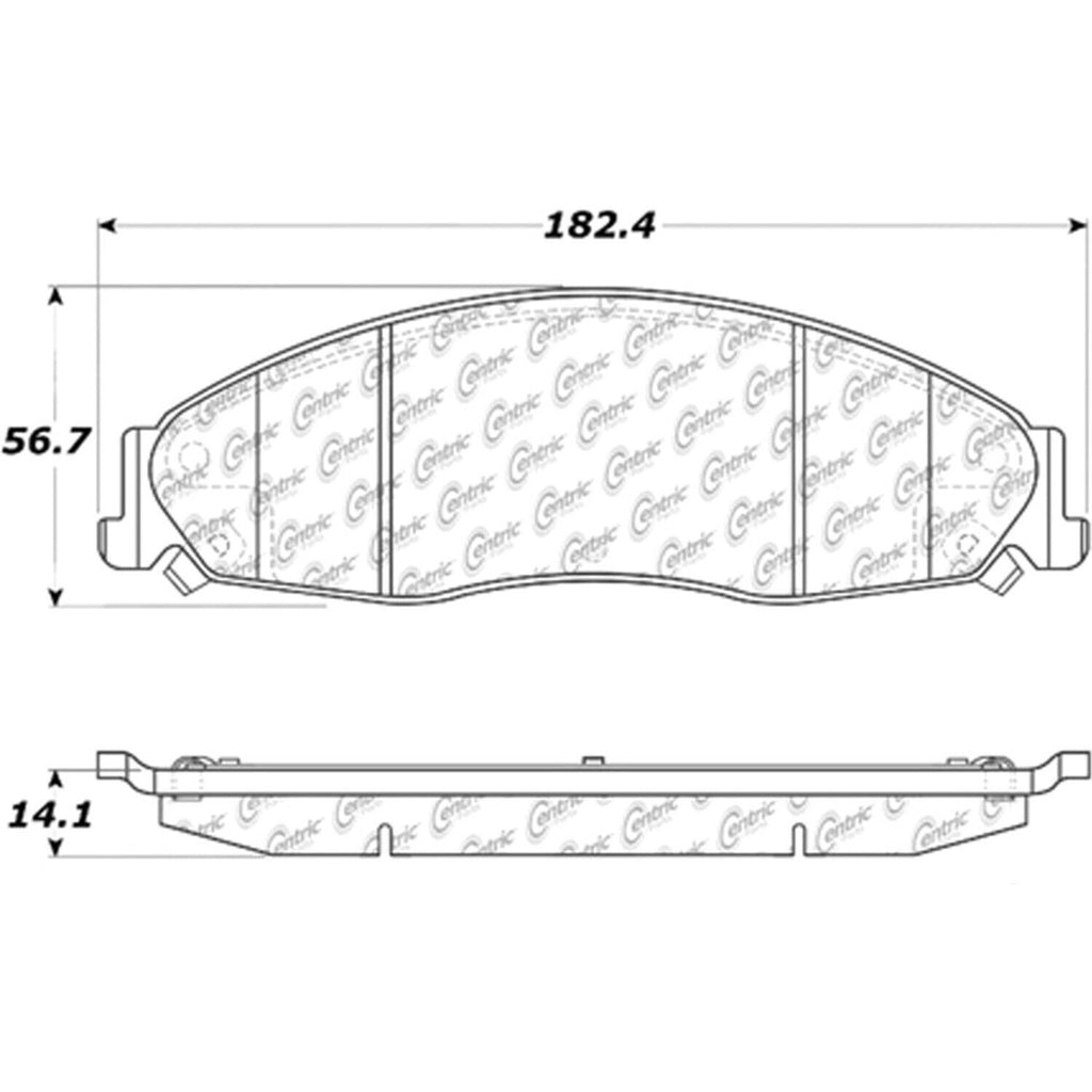 Centric Front Disc Brake Pad for STS, Grand Prix, CTS (103.09210)