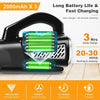 Handheld Vacuum Car Vacuum - 2 Speed Mini Vacuum Hand Vacuum, 10000Pa Pet Hair Vacuum Cleaner, Lightweight and Rechargeable Car Vacuum Hand Held Vacuum Cordless for Car Home Office-Black