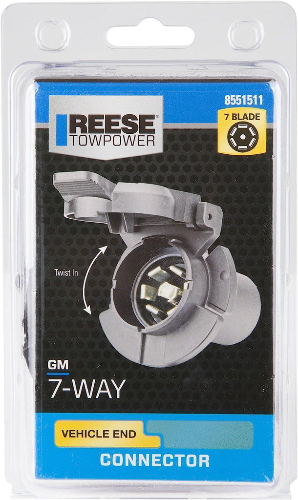 8551511 Professional Series 7-Way Twist in Connector (For GM Vehicles) , Black