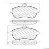 Centric Front Disc Brake Pad for Mercedes-Benz (102.13400)