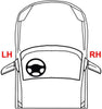 For DG Journey Exterior Door Handle Front, Passenger Side Primed (2011-2018) | Trim:All Submodels