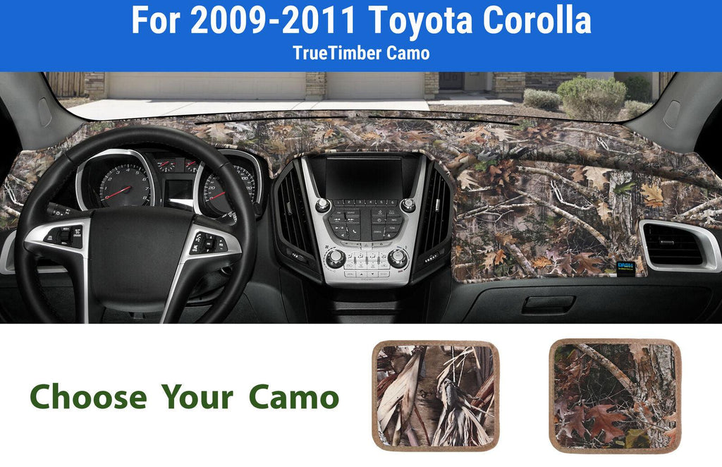 Dashboard Dash Mat Cover for 2009-2011 Toyota Corolla (Truetimber Camo)