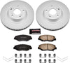 CRK3055 Coated Brake Rotor & Ceramic Brake Pads- Front