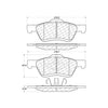 Centric Front Disc Brake Pad for Escape, Mariner, Tribute (105.10471)