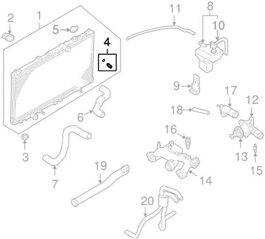 MB597892 - Plug Radiator Drain
