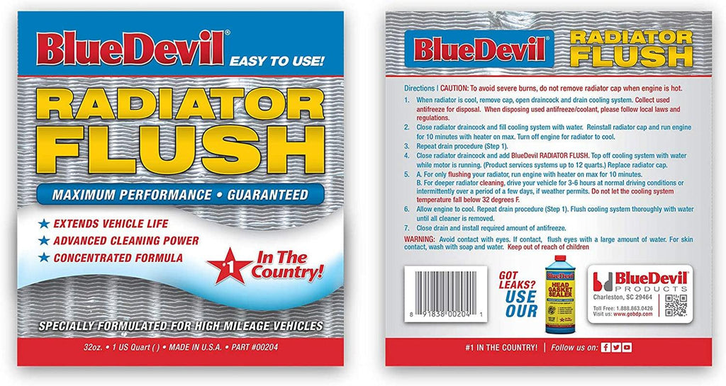 Bluedevil Products 00204 Radiator Flush - 1 Quart