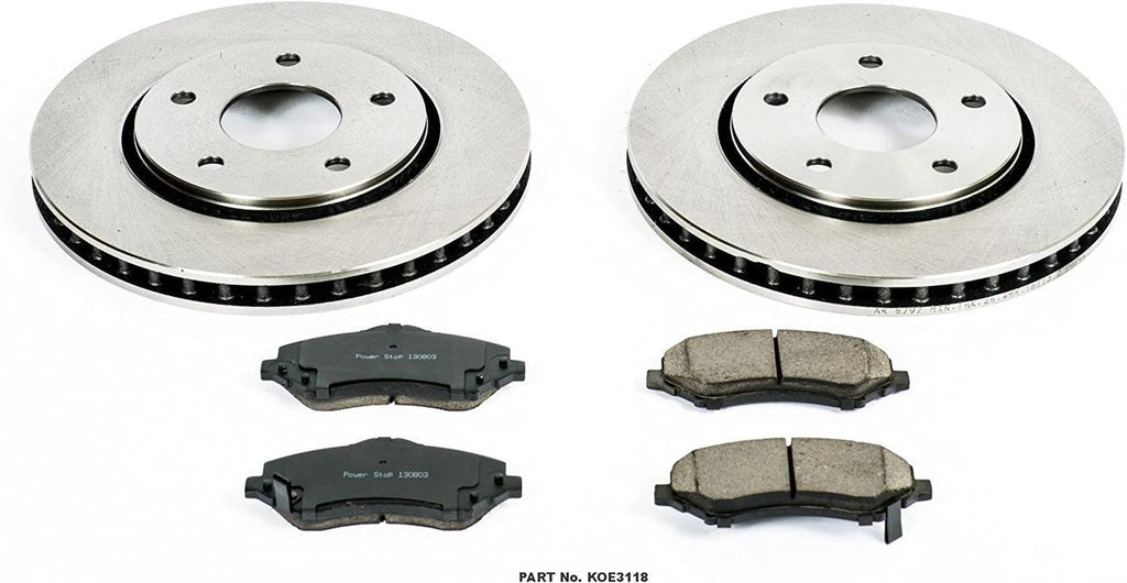 Front KOE3118 Stock Replacement Brake Pad and 302Mm Rotor Kit Autospecialty for Single Piston Caliper Models
