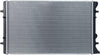 2265 Compatible with Vollkswagen Golf 1-Row Plastic Aluminum Replacement Radiator, Black