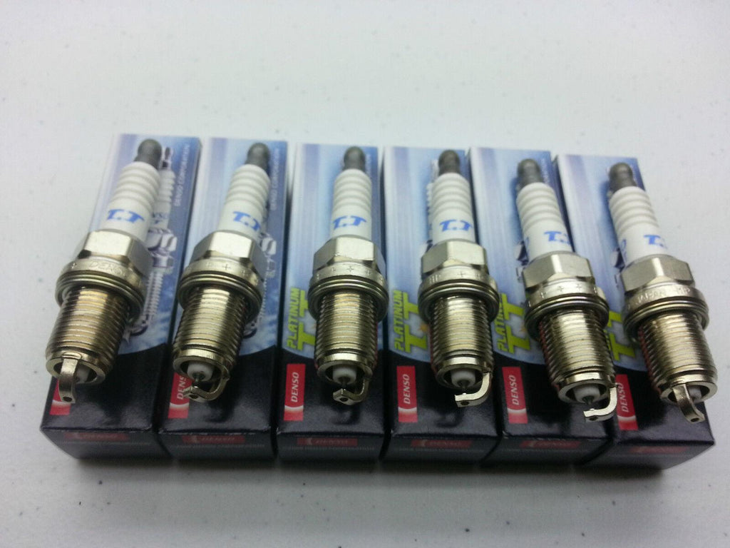 6X DENSO PT16TT Platinum Titanium TT Spark Plug Set Pre-Gapped More Spark/Power