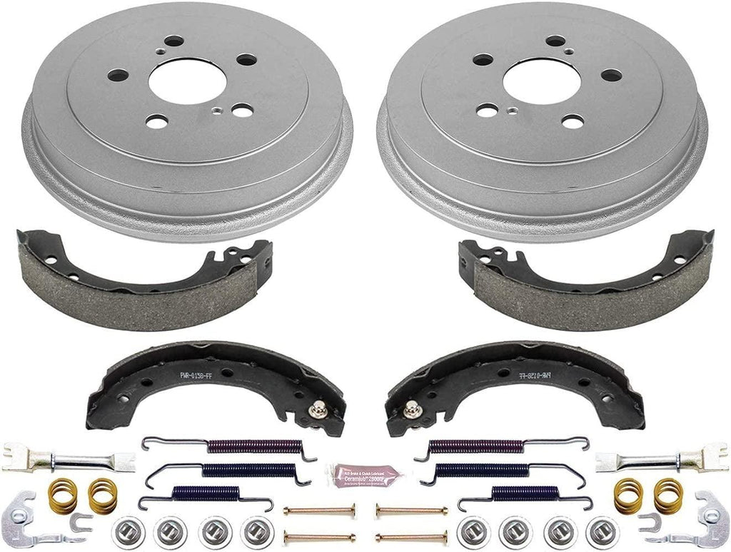 KOE15385DK Autospecialty Rear Replacement Brake Kit-Oe Brake Drums & Ceramic Brake Pads