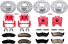 KC2722 Z23 Evolution Sport 1-Click Brake Kit with Powder Coated Calipers (Brake Pads, Drilled/Slotted Rotors)